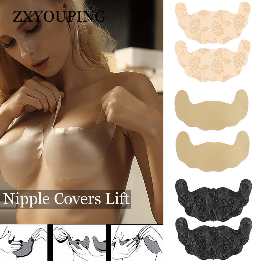 Push Up Bra Silicone - 5 pares de renda capa de