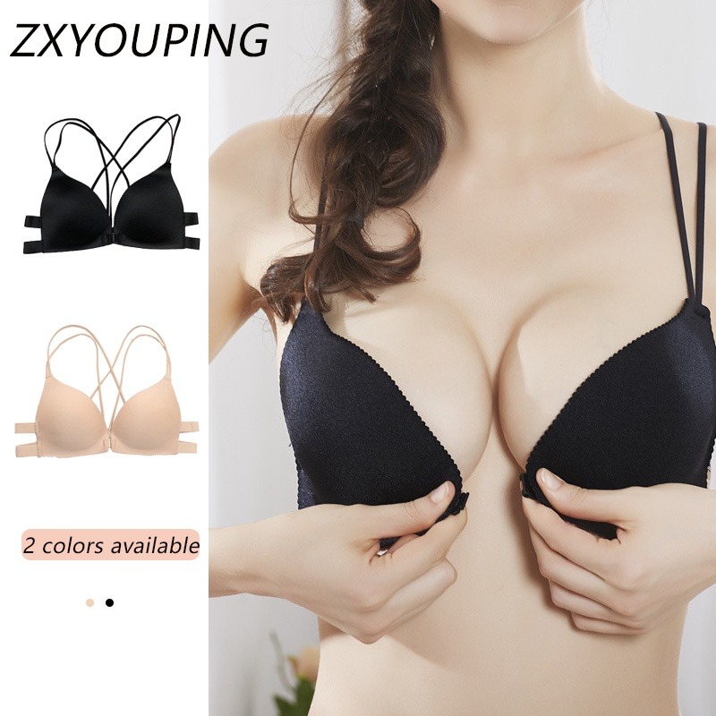 Wirefree Bra Comfort - 1 peça moda triângulo copo fivela