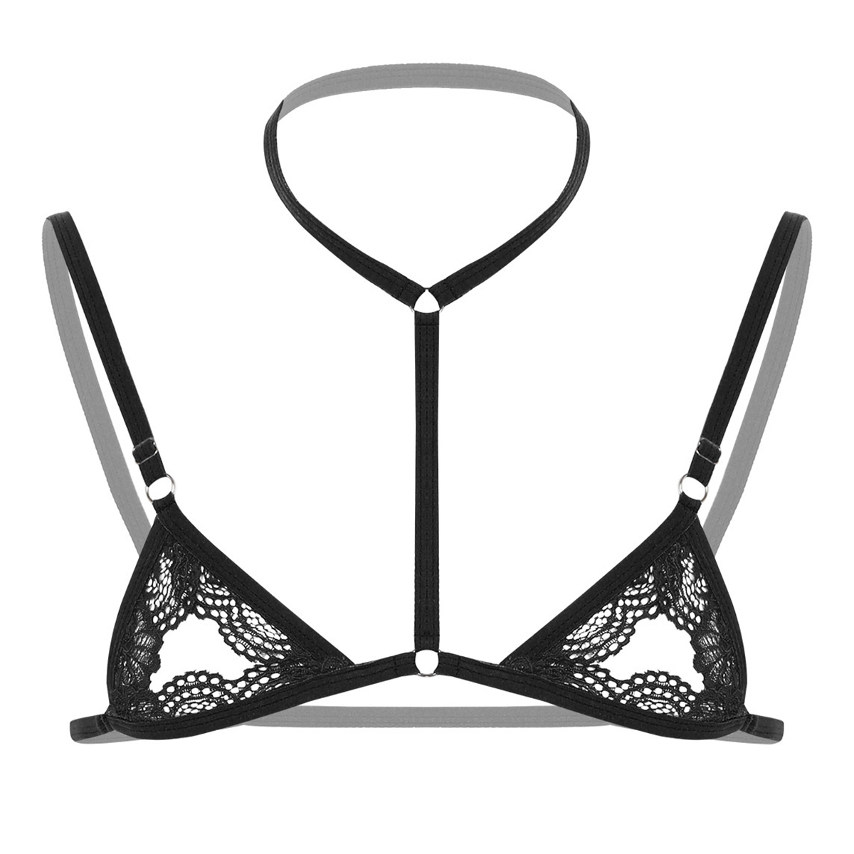 Sheer Bra Lace - Sexy masculino arnês sutiã erótico homem