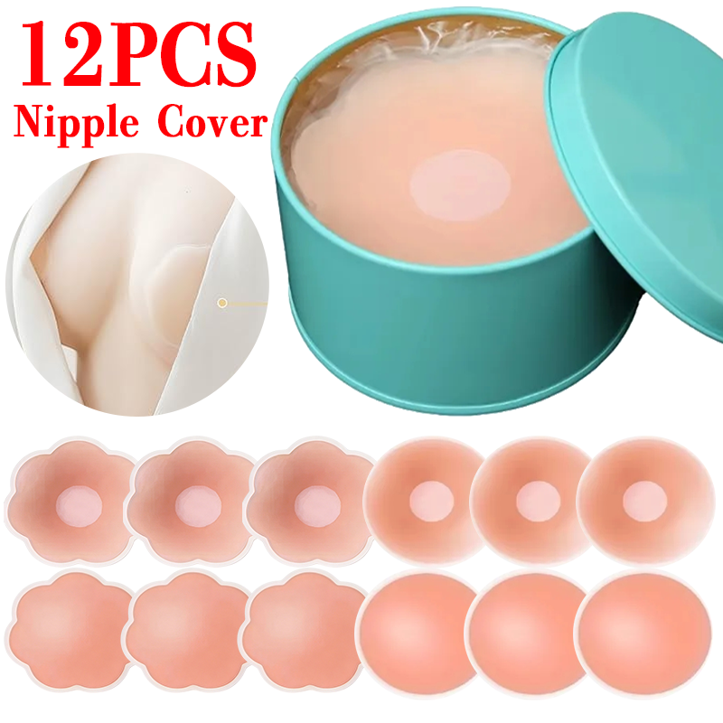 Strapless Bra Adhesive - 6/12 Peças Adesivos Invisíveis Autoadesivos Reutilizáveis