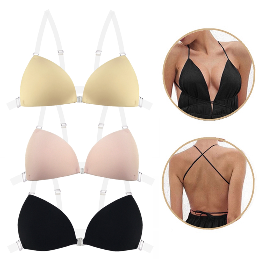 Plunge Bra Push Up - Sutiã Adesivo de Silicone para Mulheres,