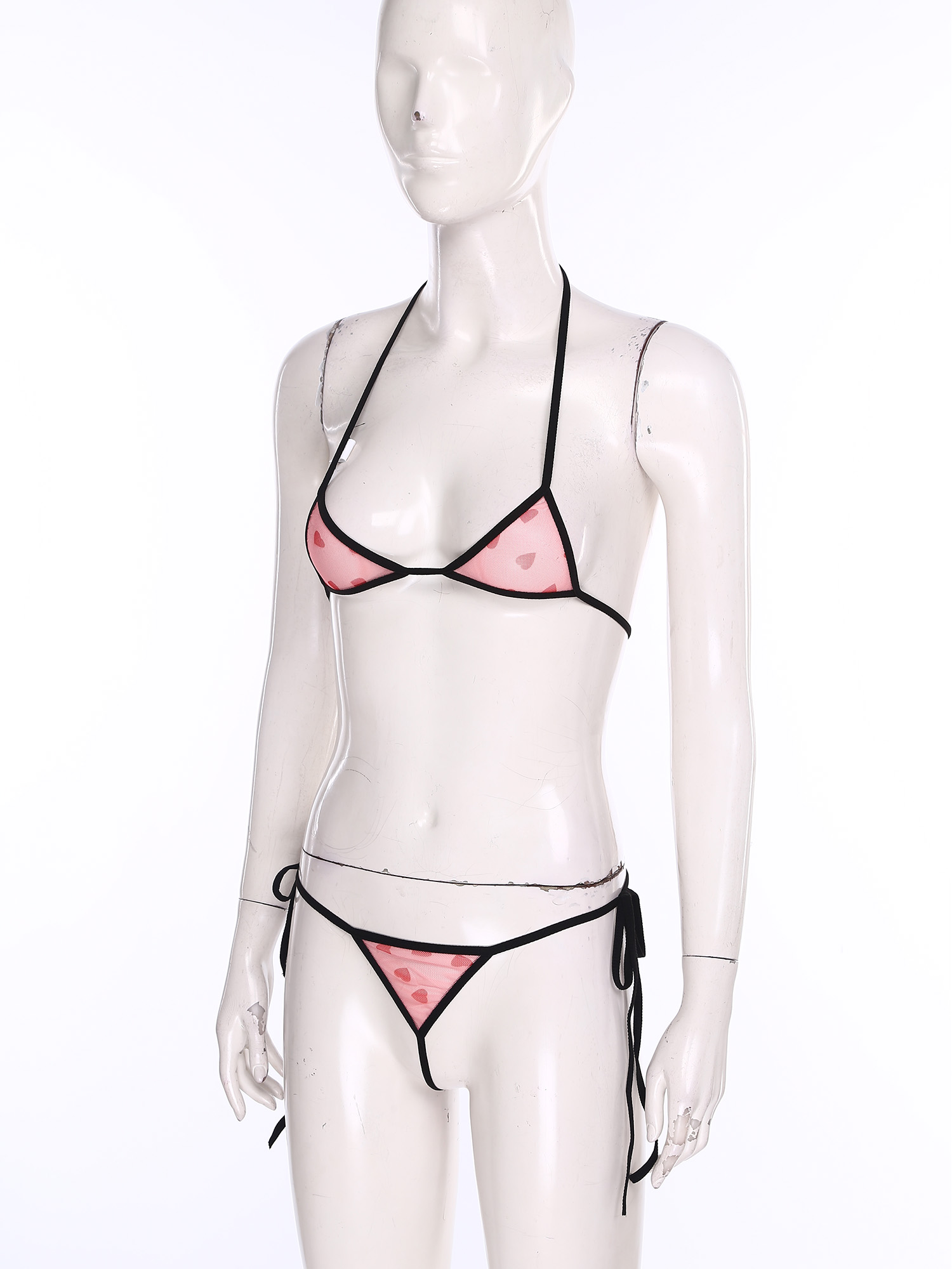 Mulheres micro mini biquíni li - Sheer Bra Lace avaliação e preço
