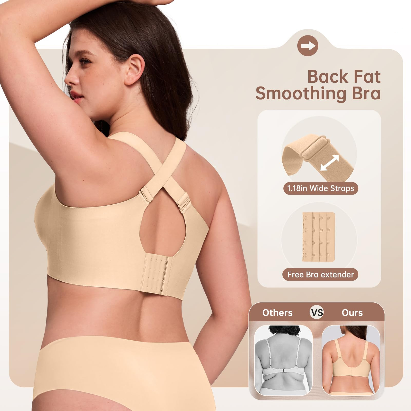 Sutiã Sem Fio Plus Size para M - Underwire Bra Padded avaliação e preço