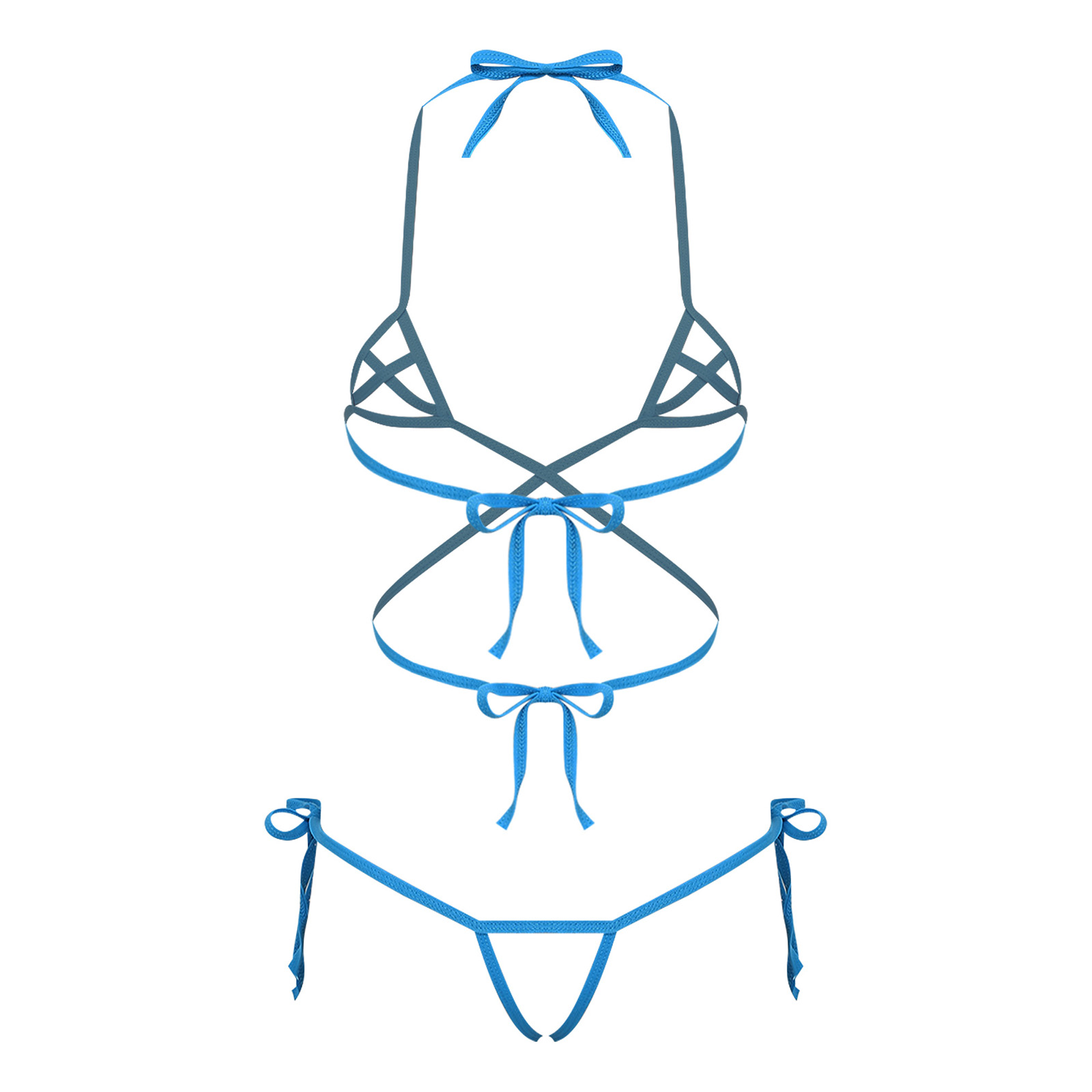 Conjunto de biquíni feminino t - Lace Bralette Set avaliação e preço