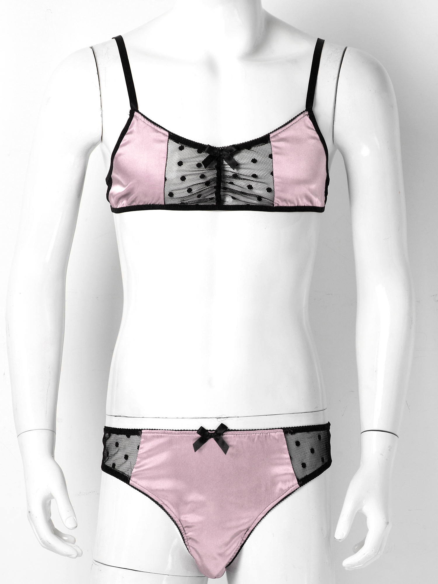 Lingerie de cetim para homem t - Sheer Mesh Bra avaliação e preço