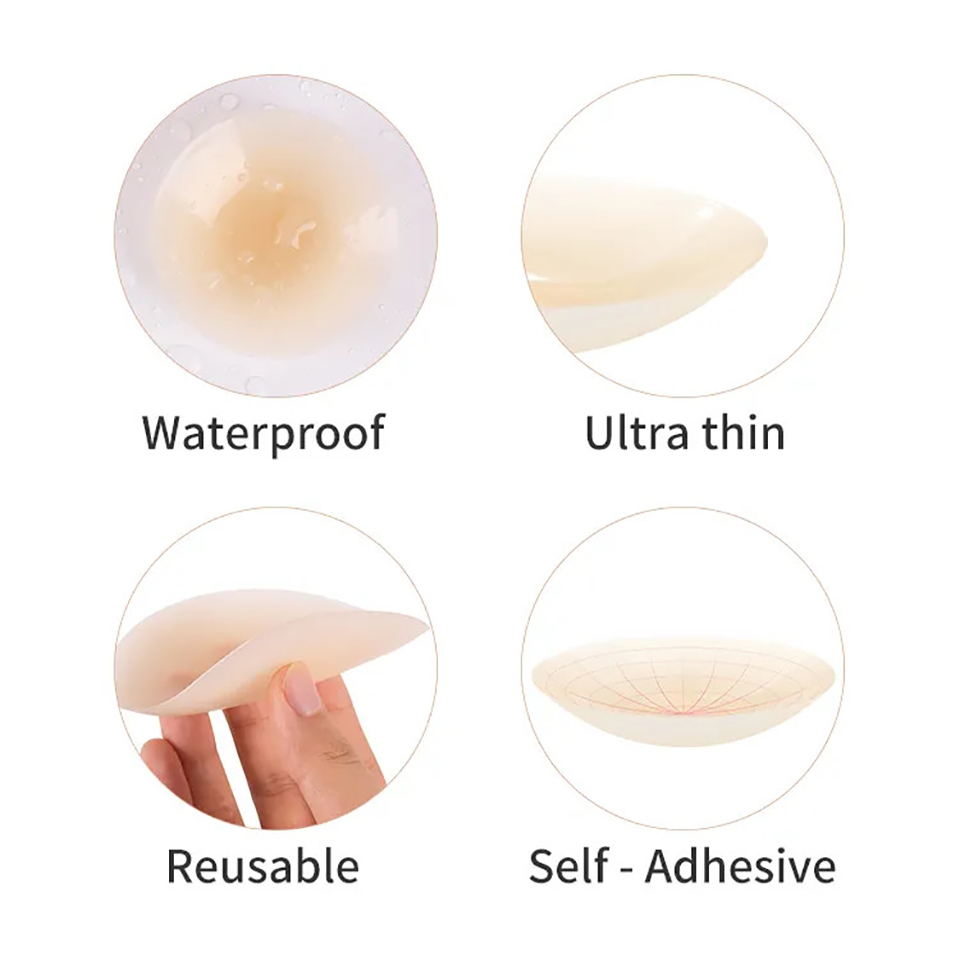 Capa adesiva de silicone reuti - Strapless Bra Adhesive avaliação e preço