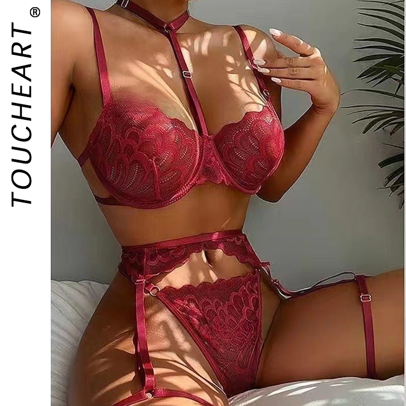 Toucheart sexy interessante ro - Lace Bralette Set avaliação e preço