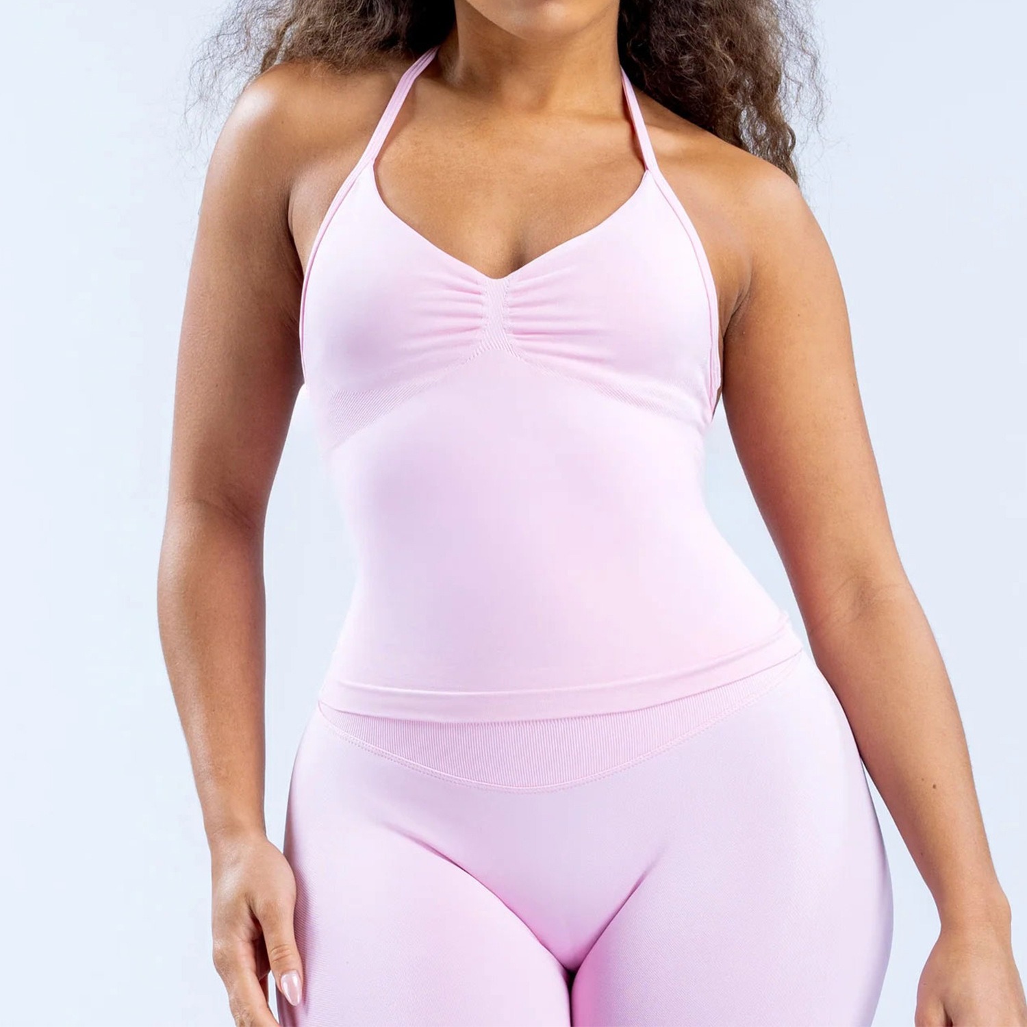 Top de Yoga Feminino com Gola  - T Shirt Bra Seamless avaliação e preço
