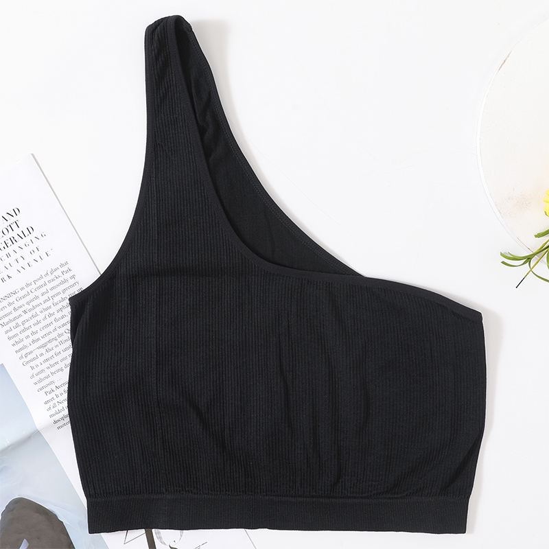 Um ombro regatas mulheres sem  - T Shirt Bra Seamless avaliação e preço