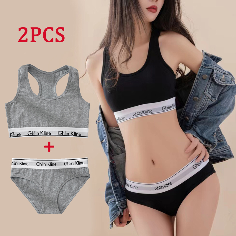 2 PCS Ghlin Kline Roupa Interi - T Shirt Bra Seamless avaliação e preço