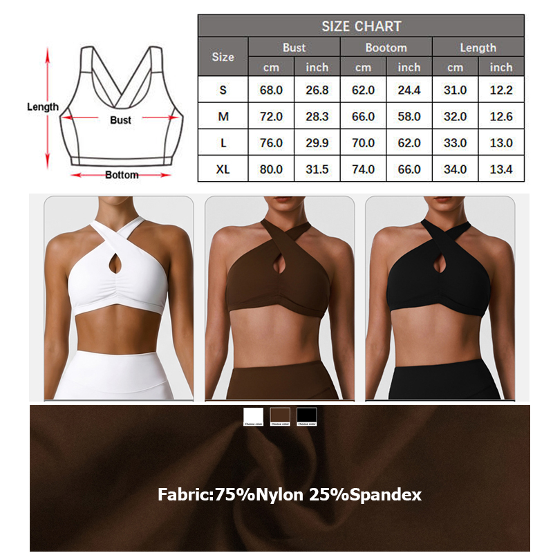 Roupa de Ginástica Feminina, S - Sports Bra Racerback avaliação e preço