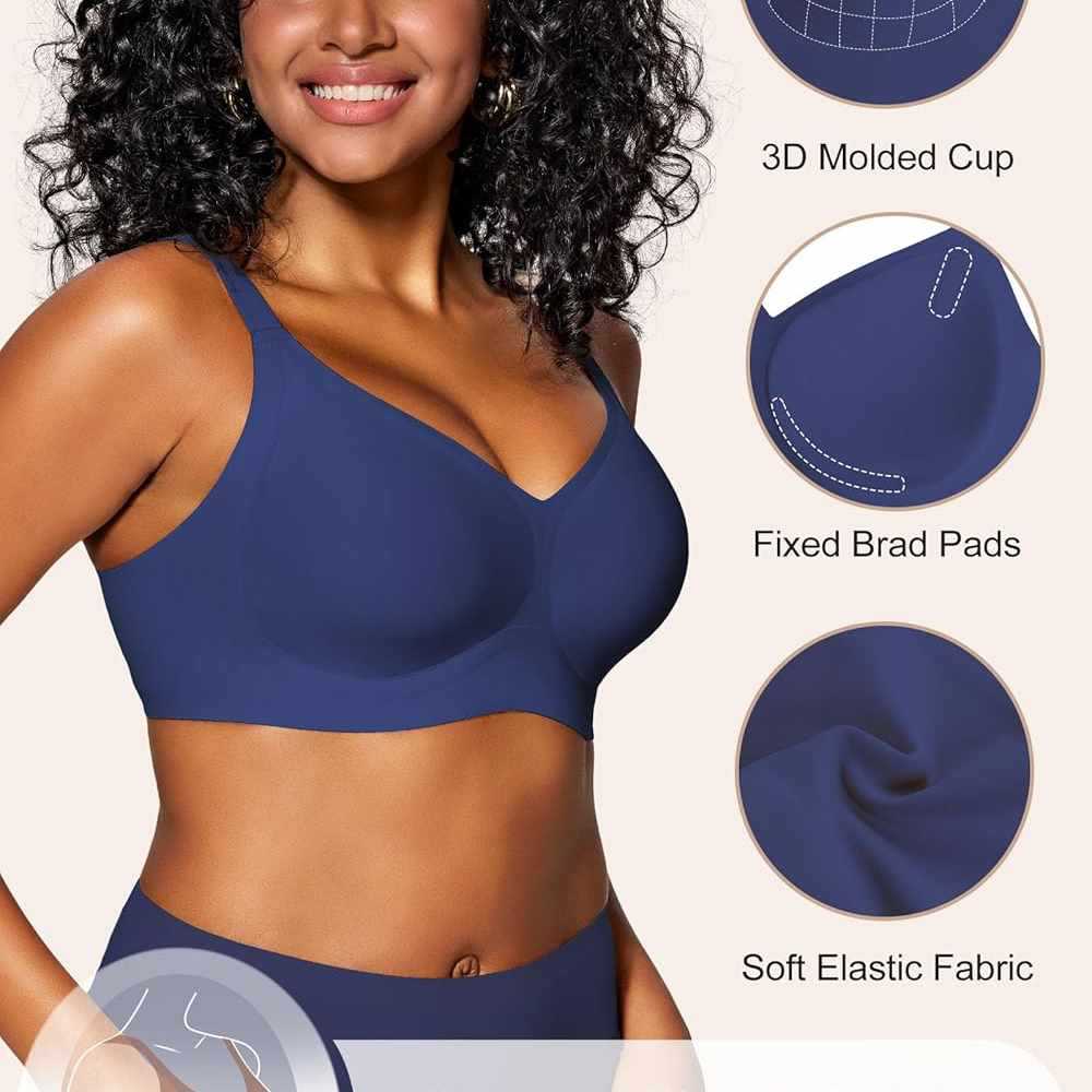 Sutiã feminino sem costura, se - Wirefree Bra Comfort avaliação e preço