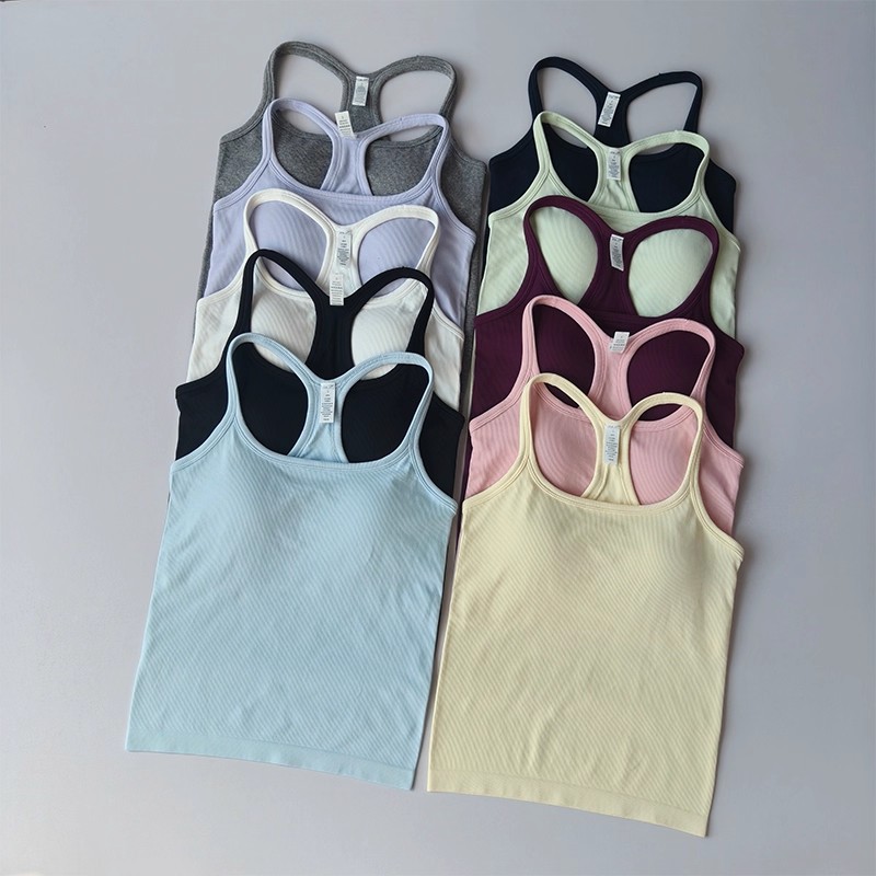 Verão feminino yoga camisola e - T Shirt Bra Seamless avaliação e preço