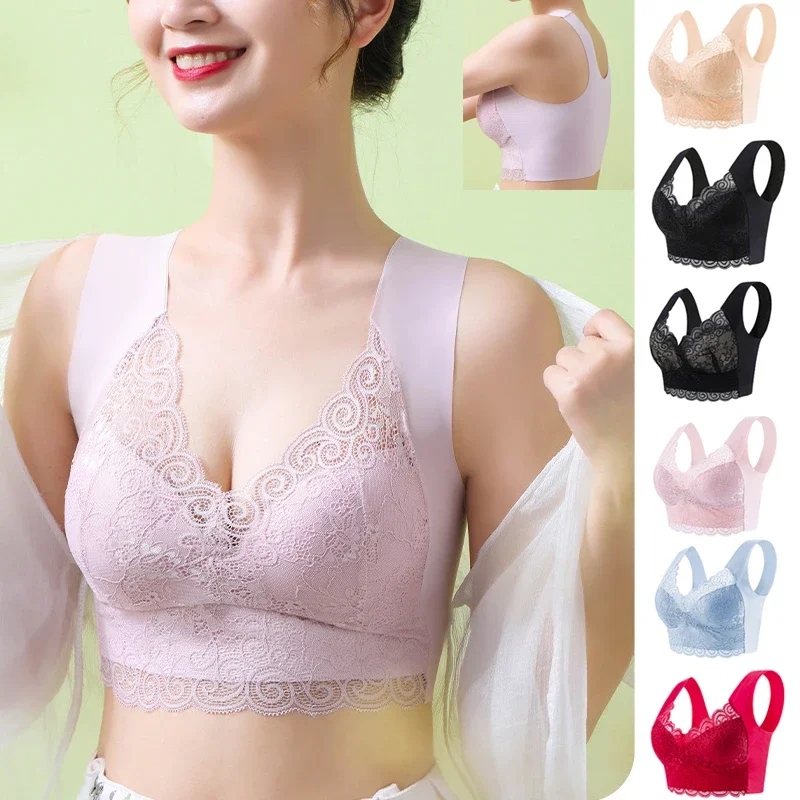 1 pçs sutiã de renda sem costu - Sleep Bra Bralette avaliação e preço