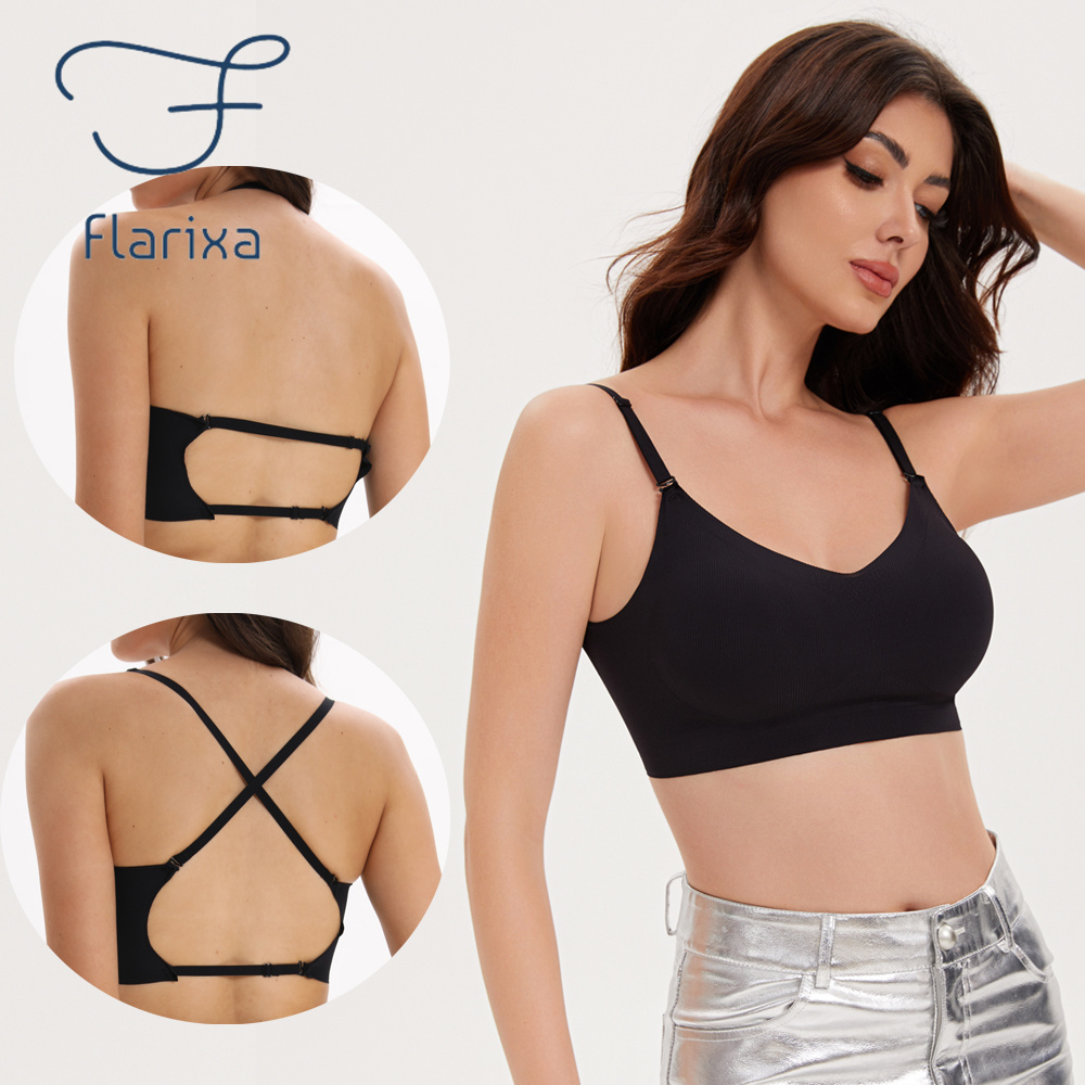 Flarixa-Seamless Low Back Bra, - Convertible Bra Multiway avaliação e preço