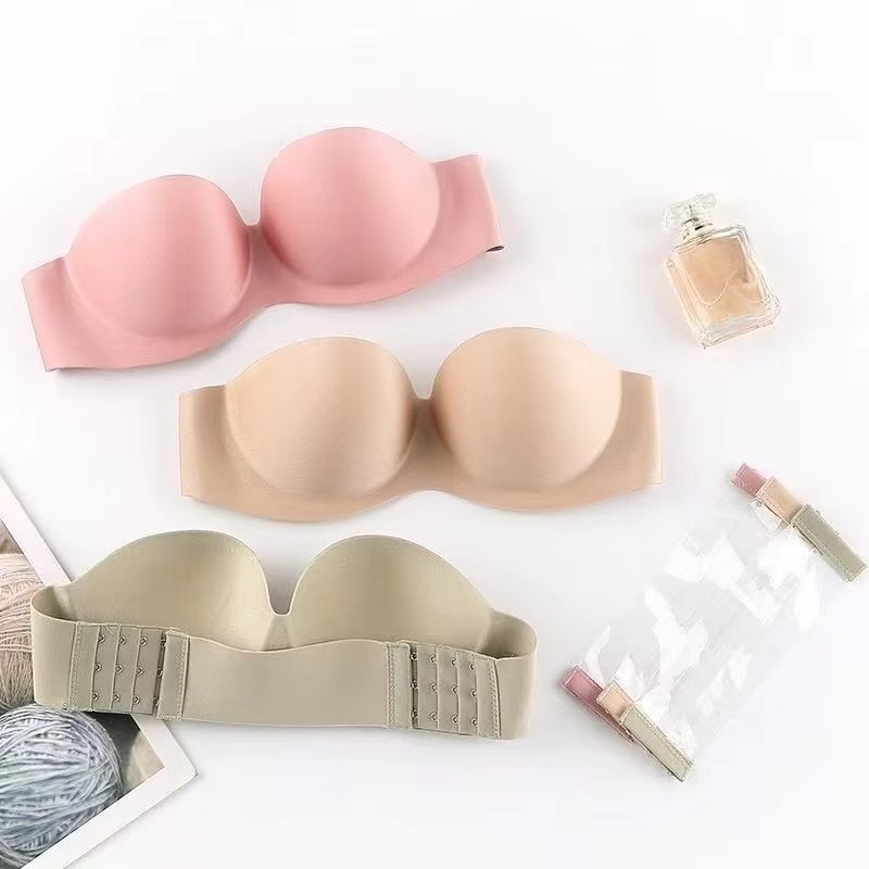 Sutiã feminino sexy sem alças, - Underwire Bra Padded avaliação e preço