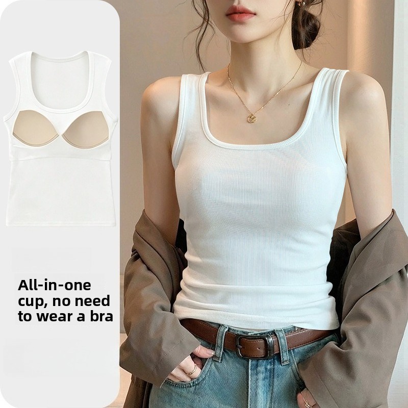 Novo Top Sem Costura com Sutiã - T Shirt Bra Seamless avaliação e preço