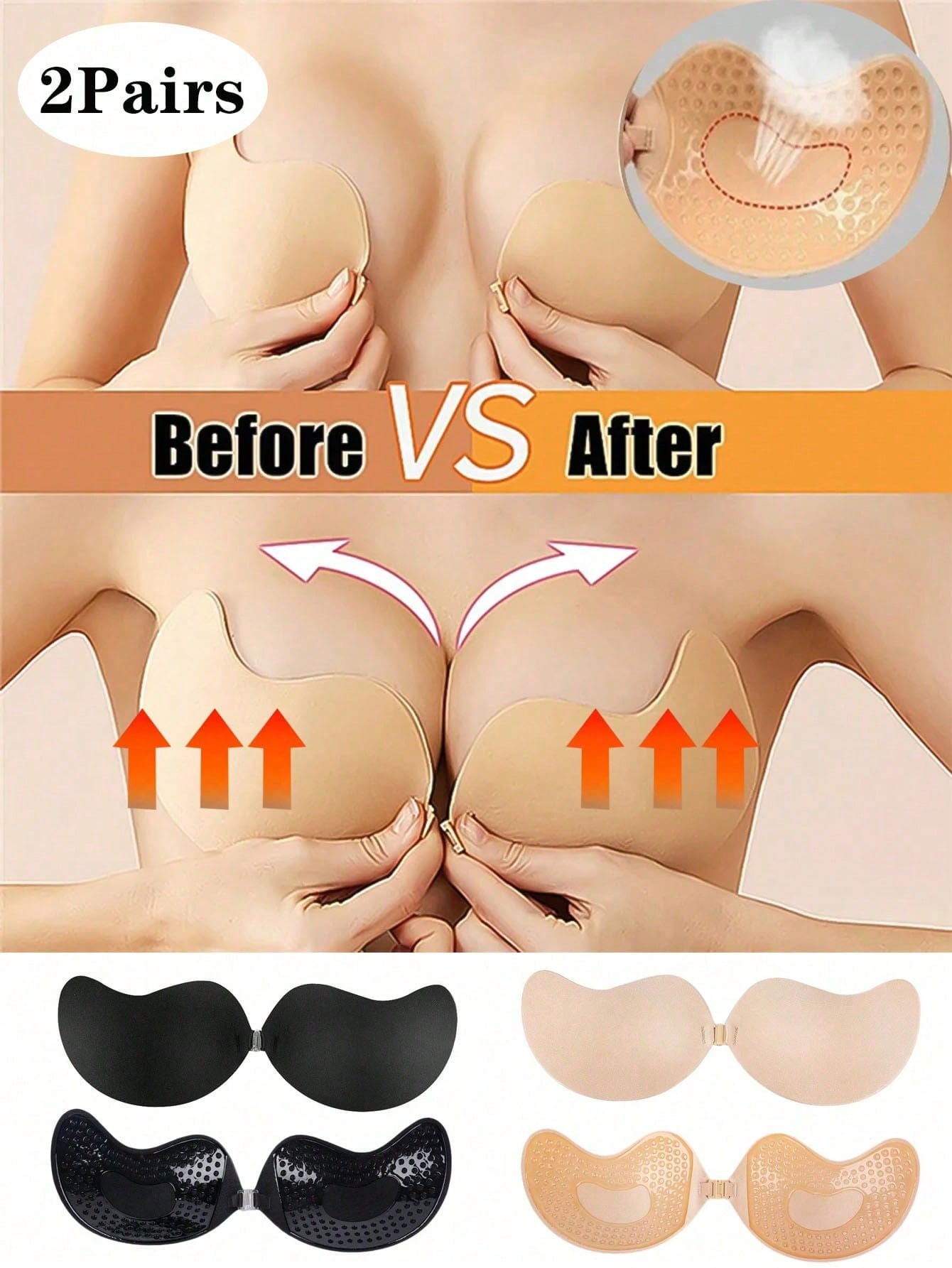Conjunto com 2 Almofadas Adesi - Strapless Bra Adhesive avaliação e preço
